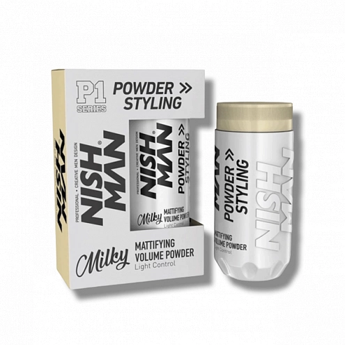 NishMan stylingový púder na vlasy P1 Milky 20g