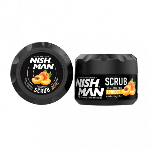 NishMan čistiaci peeling na tvár a telo Apricot 300ml
