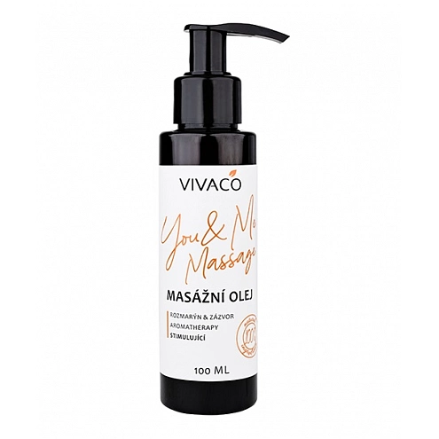 VIVACO Masážní olej stimulující Rozmarýn a Zázvor 100 ml
