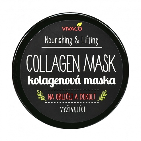 VIVACO Kolagenová maska na obličej a dekolt 100 ml