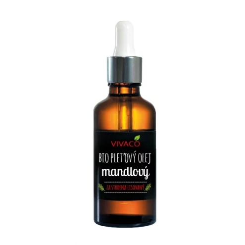 VIVACO 100% BIO Pleťový mandlový olej s pipetou 50 ml VIVACO 100% BIO Pleťový mandlový olej s pipetou 50 ml