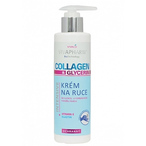 VIVACO Krém na ruce collagen a glycerin VIVAPHARM 200 ml VIVACO Krém na ruce collagen a glycerin VIVAPHARM 200 ml