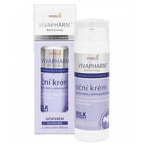 VIVACO Oční krém s kozím mlékem VIVAPHARM 50 ml VIVACO Oční krém s kozím mlékem VIVAPHARM 50 ml