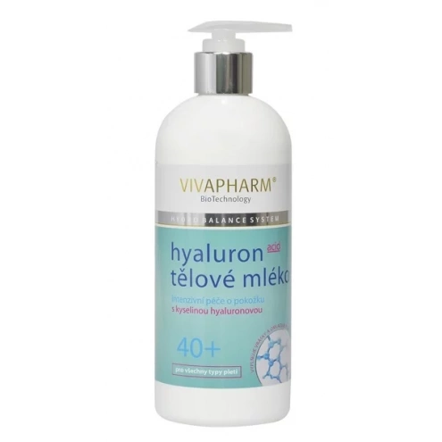 VIVACO Tělové mléko s kyselinou hyaluronovou VIVAPHARM 400 ml VIVACO Tělové mléko s kyselinou hyaluronovou VIVAPHARM 400 ml