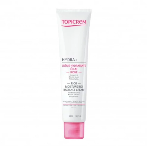 Topicrem Hydra+ Radiance Moisturizing Rich Cream 40 ml