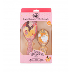 Wet Brush Disney Princess Belle Kit dárková sada kartáč na vlasy Original Detangler + kartáč na vasy Mini Detangler