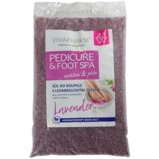 VIVACO Levandulová sůl do koupele PEDICURE a FOOT SPA 1000 g