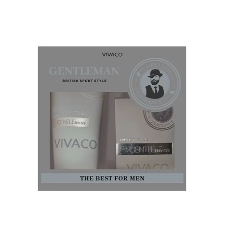 VIVACO Gentleman Silver EdP 50 ml + sprchový gel 200 ml
