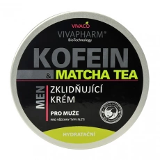 VIVACO Zklidňující krém pro muže Kofein a Matcha Tea VIVAPHARM 200 ml