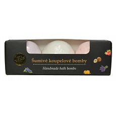 VIVACO Koupelová bomba Hrozno, Kokos, Jahoda BODY TIP 3 x 45 g