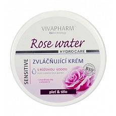 VIVACO Zvláčňující krém s růžovou vodou VIVAPHARM 200 ml