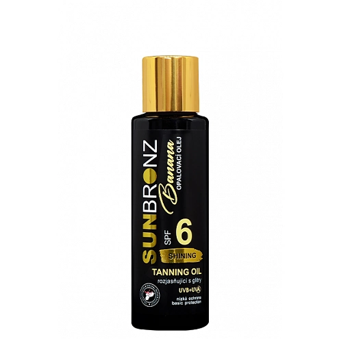 VIVACO Opalovací olej s rozjasňujícími glitry SPF 6 Banana SUNBRONZ 100 ml