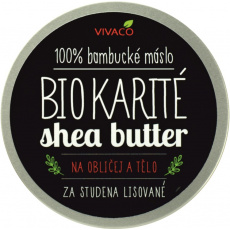VIVACO 100% BIO Bambucké máslo Karité na obličej a tělo 200 ml