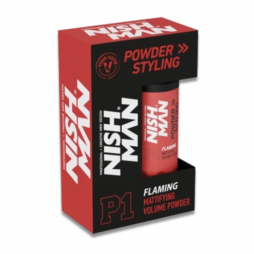 NishMan stylingový púder na vlasy P1 Flaming 20g