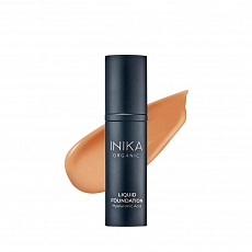 Inika Organic Liquid Foundation With Hyaluronic Acid Liquid Make-Up Honey 30 ml