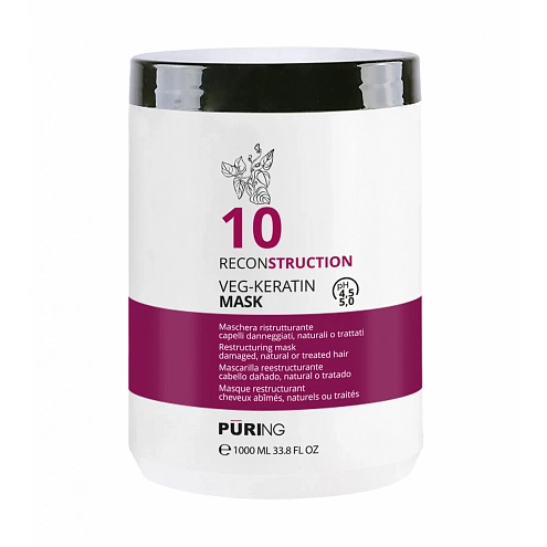 PÜRING PR 10 Reconstruction Veg-Keratin Mask 1000 ml