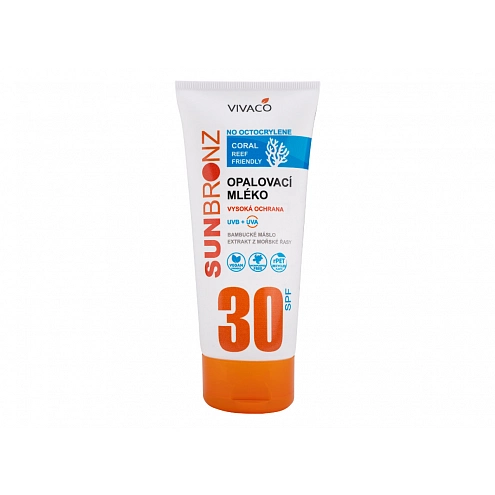 VIVACO Opalovací mléko SUN BRONZ SPF 30 - Coral Friendly 200 ml