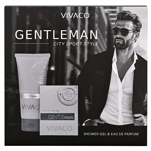 VIVACO Dárková kazeta pánské kosmetiky GENTLEMAN SILVER