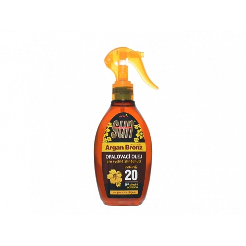 VIVACO Opalovací olej s BIO arganovým olejem SPF 20 SUN VITAL 200 ml