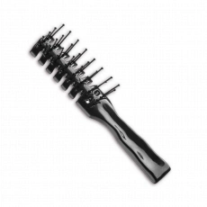 Profesionálna skeletová kefa s guľôčkovými hrotmi – malá, čierna Eurostil