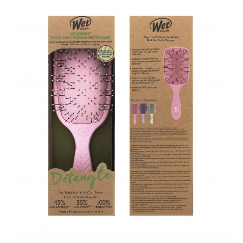 Wet Brush Go Green Thick Hair Paddle Detangler - Pink