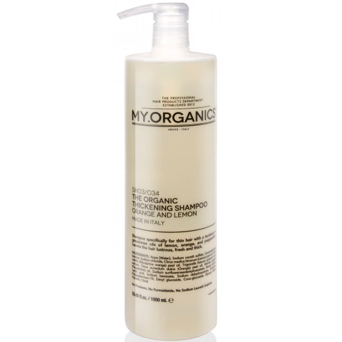 My.Organics The Organic Thickening Shampoo Orange And Lemon 1000 ml My.Organics The Organic Thickening Shampoo Orange And Lemon 1000 ml