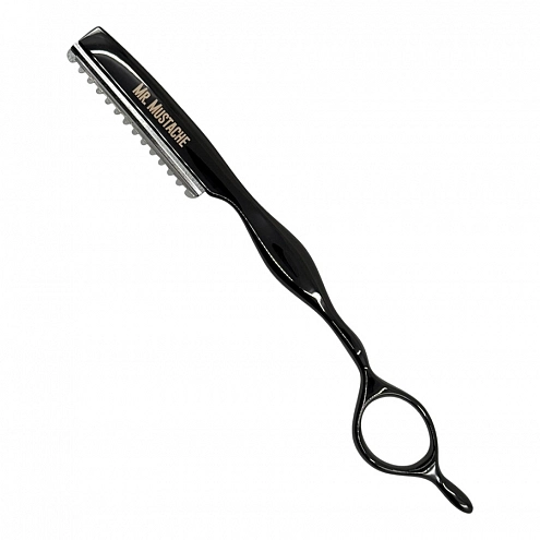 MR. MUSTACHE Styling Razor Black Hair Thinning Razor