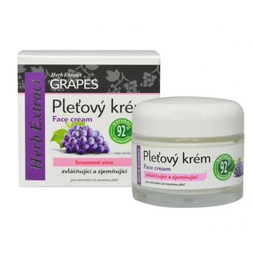 VIVACO Pleťový krém s hroznovým olejem HERB EXTRACT 50 ml
