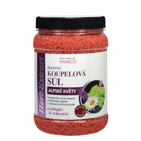 VIVACO Sůl do koupele Alpské květy HERB EXTRACT 1 500g