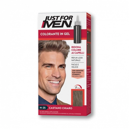 Just For Men šampón na zakrytie šedivých vlasov svetlohnedá H25