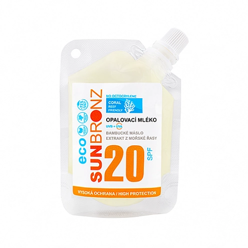 VIVACO Opalovací mléko SUN BRONZ SPF 20 - Coral Friendly cestovní balení 50 ml VIVACO Opalovací mléko SUN BRONZ SPF 20 - Coral Friendly cestovní balení 50 ml
