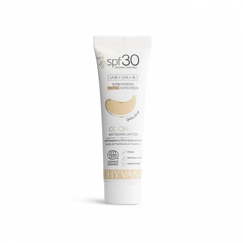 Dhyvana Natural Mineral Tinted Sunscreen SPF 30 Golden Beige 50 ml Dhyvana Natural Mineral Tinted Sunscreen SPF 30 Golden Beige 50 ml