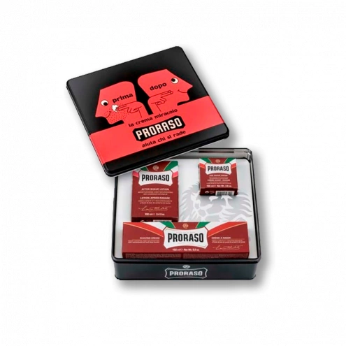 Proraso vyživujúca darčeková sada na holenie Primadopo Sandalwood