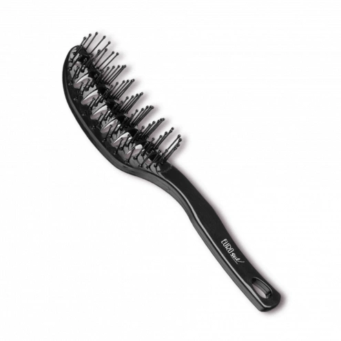 Eurostil ohybná kefa na sušenie vlasov čierna Vent Brush