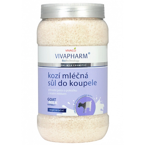 VIVACO Sůl do koupele s kozím mlékem VIVAPHARM 1200 g VIVACO Sůl do koupele s kozím mlékem VIVAPHARM 1200 g