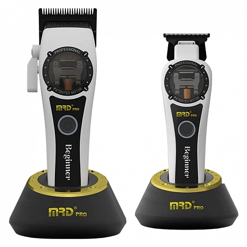 MRD PRO Vector Clipper & Trimmer Combo Set White