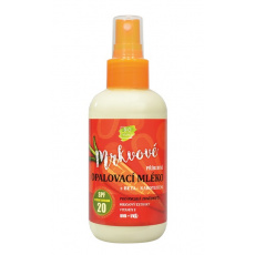 VIVACO 100% Přírodní opalovací mléko s mrkvovým extraktem SPF 20 150 ml