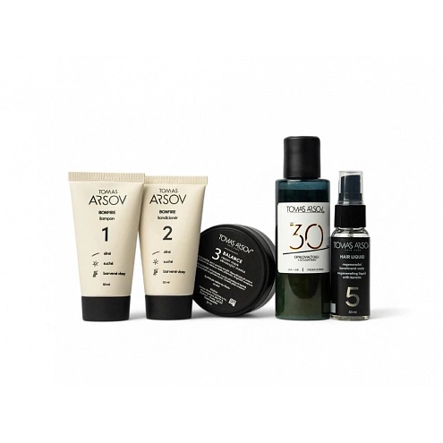 Tomas Arsov Bonfire Travel Hair Care Set with Sun Oil SPF 30