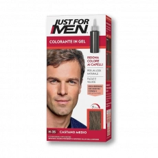 Just For Men šampón na zakrytie šedivých vlasov hnedá H35