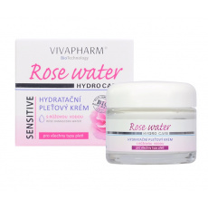 VIVACO Hydratační pleťový krém s růžovou vodou VIVAPHARM 50 ml