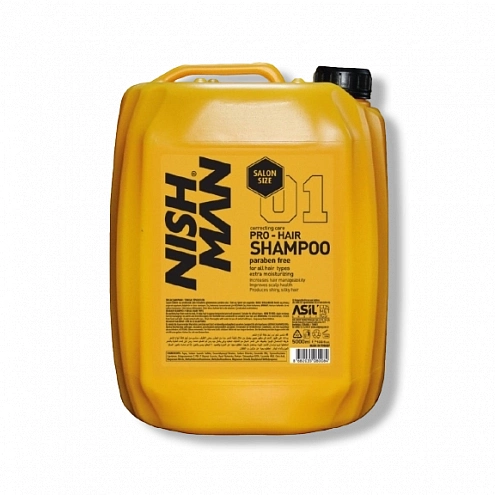 NishMan šampón na vlasy s keratínom 01 Pro-Hair 5000ml