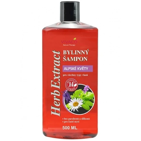 VIVACO Bylinný šampon Alpské květy HERB EXTRACT 500 ml