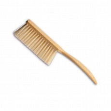 Holičská kefa na krk s dlhou drevenou rukoväťou Eurostil