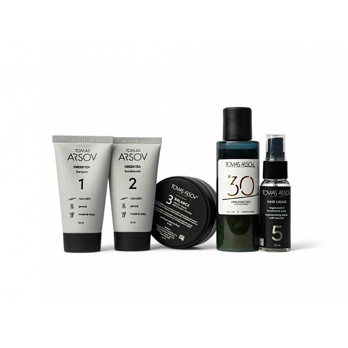 Tomas Arsov Green Tea Travel Hair Care Set With Sun Oil