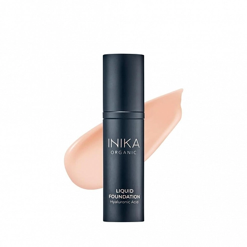 Inika Organic Liquid Foundation With Hyaluronic Acid Liquid Make-Up Porcelain 30 ml
