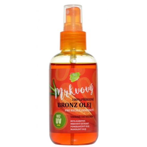 VIVACO 100% Přírodní opalovací olej s mrkvovým extraktem SPF 0 150 ml