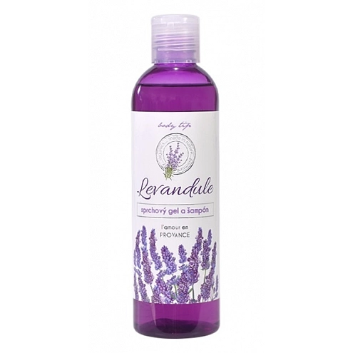 VIVACO Sprchový gel a šampon s levandulovým olejem BT Premium 250 ml
