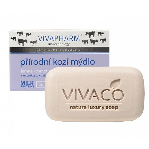 VIVACO Přírodní mýdlo s kozím mlékem VIVAPHARM 100 g VIVACO Přírodní mýdlo s kozím mlékem VIVAPHARM 100 g