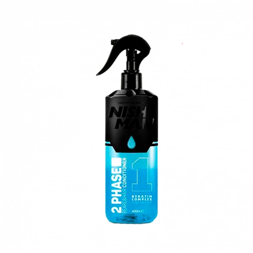 NishMan kondicionér na vlasy a bradu 2phase Keratin Complex 400ml