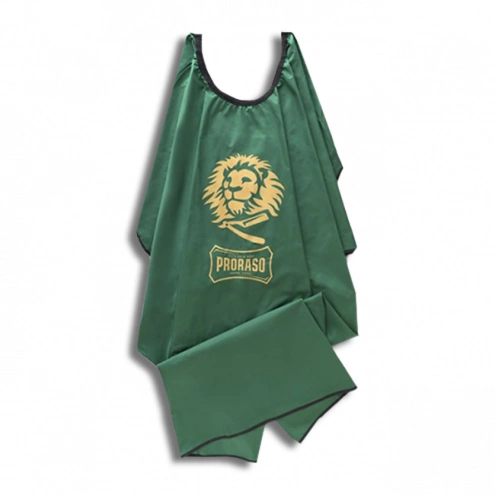 Proraso kadernícka pláštenka zelená s logom leva